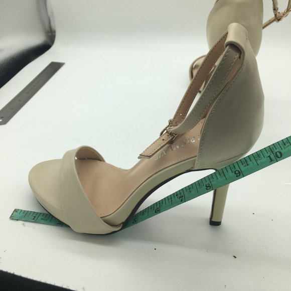 Beige Women Ankle Strap Platfrom Sandals Open Toe High Heels Pumps - Picture 8 of 10